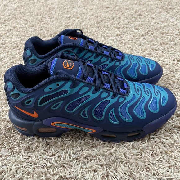 Nike Men's Air Max Plus Drift Running Shoes Midnight Navy FD4290-400, Size 9 - Picture 4 of 16